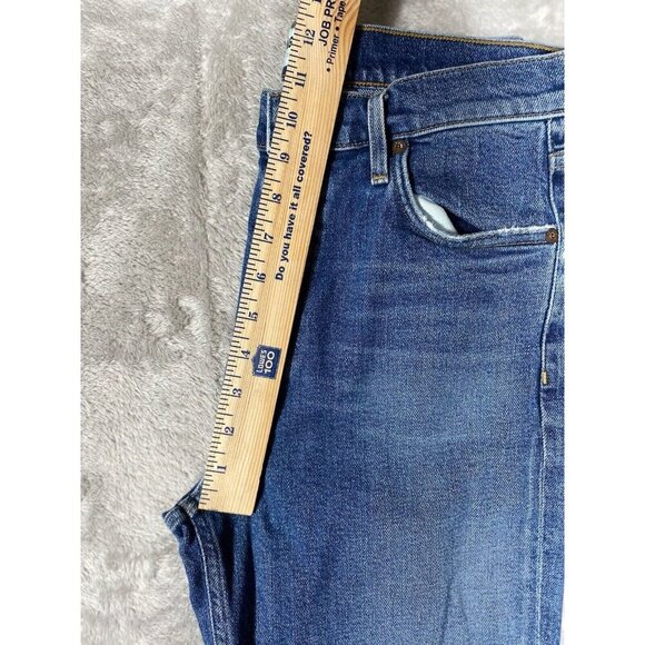AGOLDE Nico High Rise Skinny Jeans - Button Fly - Dark Wash - Made in USA -27 - Picture 13 of 14